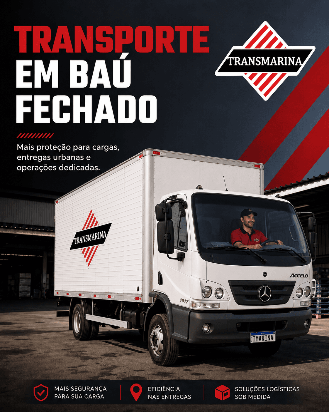 Transporte em baú fechado